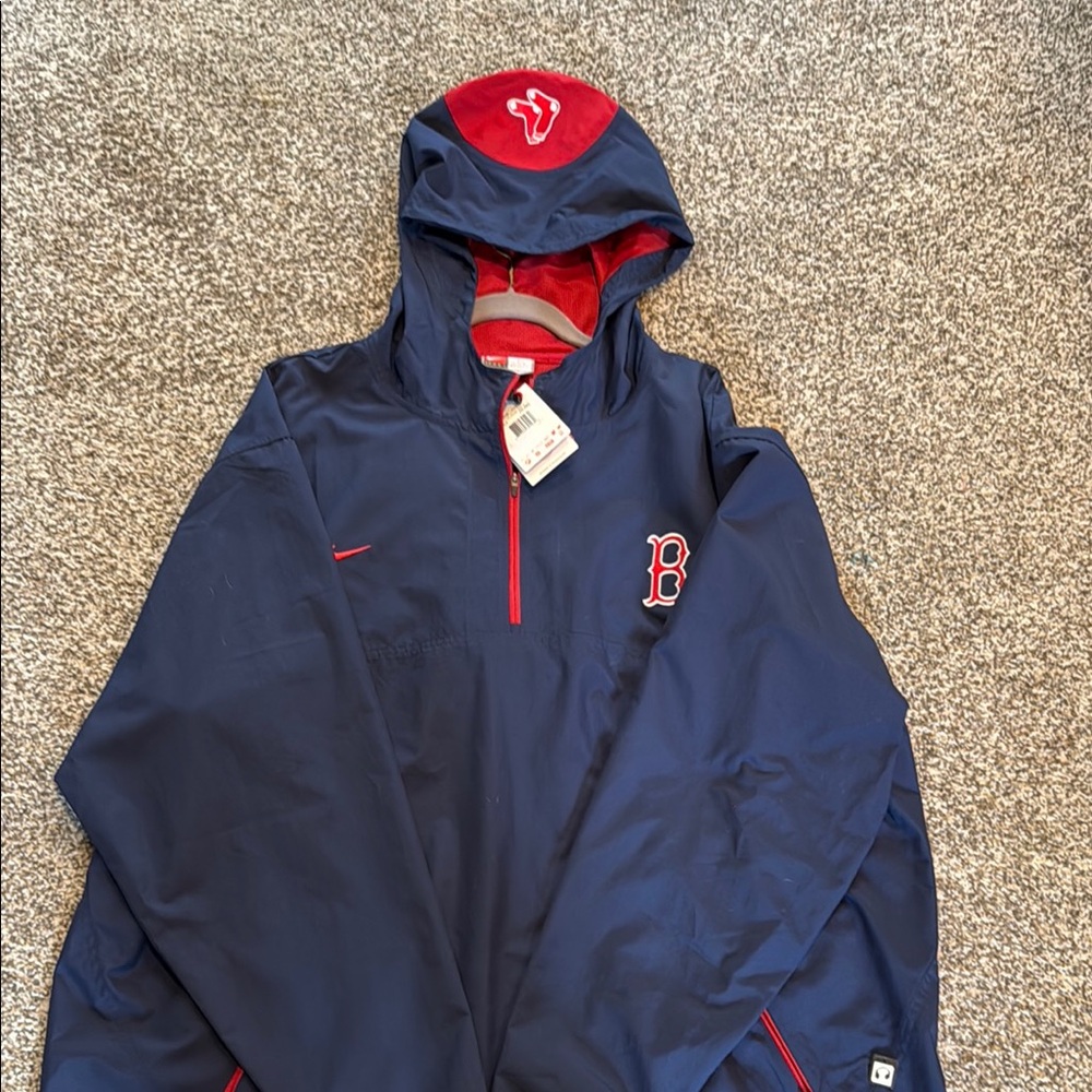 Nike Navy Jacket with Red Zipper